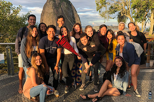 Students group image abroad